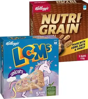IGA Kellogg’s LCMs or Nutri‑Grain Bars 5 Pack Selected Varieties offer