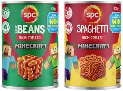 IGA SPC Baked Beans, Spaghetti or Spag‑A‑Saurus 420‑425g Selected Varieties offer