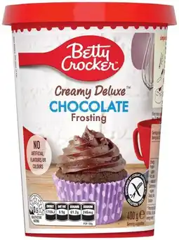 IGA Betty Crocker Creamy Deluxe Frosting 400g Selected Varieties offer