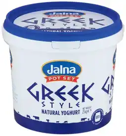 IGA Jalna Pot Set Yoghurt 2kg Selected Varieties offer
