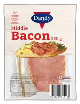 IGA Dandy Middle Bacon 250g offer