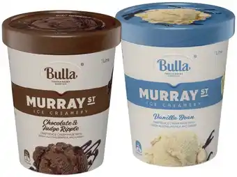 IGA Bulla Murray St Ice Creamery 1 Litre Selected Varieties offer