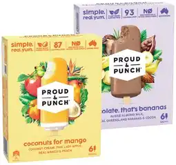 IGA Proud & Punch Ice Cream 6 Pack Selected Varieties offer