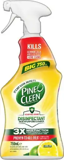 IGA Pine O Cleen Disinfectant Multipurpose Cleaner Spray 750mL Selected Varieties offer