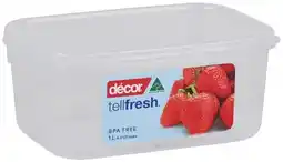 IGA Décor Tellfresh Oblong Container 1 Litre offer