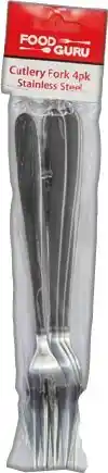 IGA Food Guru Stainless Steel Cutlery Fork 4 Pack Selected Varieties offer