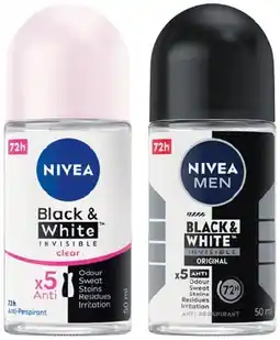 IGA Nivea Anti-perspirant Roll On 50mL Selected Varieties offer