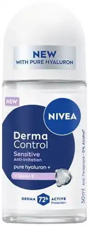 IGA Nivea Derma Control Roll On 50mL Selected Varieties offer
