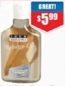 Chemist Warehouse Four Season Massage Oil offer