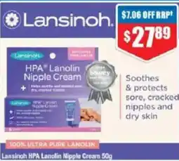 Chemist Warehouse Lansinoh HPA Lanolin Nipple Cream offer
