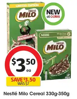 Coles Nestlé Milo Cereal offer