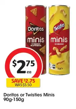 Coles Doritos or Twisties Minis offer