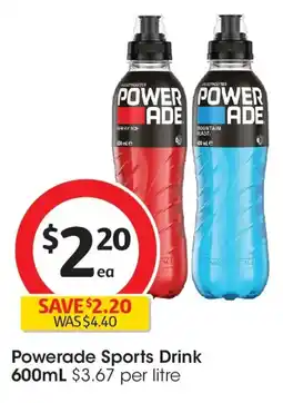 Coles Powerade Sports Drink offer