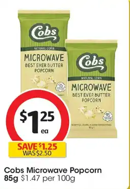 Coles Cobs Microwave Popcorn offer