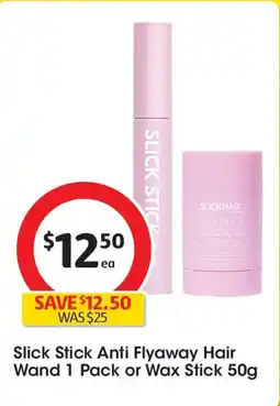 Coles Slick Stick Anti Flyaway Hair Wand or Wax Stick offer
