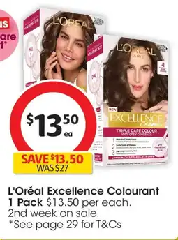 Coles L'Oréal Excellence Colourant offer