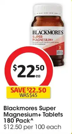 Coles Blackmores Super Magnesium+ Tablets offer