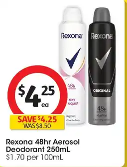 Coles Rexona 48hr Aerosol Deodorant offer