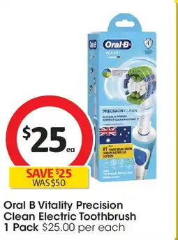 Coles Oral B Vitality Precision Clean Electric Toothbrush offer