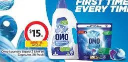 Coles Omo Laundry Liquid or Capsules offer