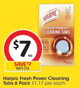 Coles Harpic Fresh Power Cleaning Tabs offer
