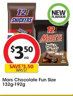 Coles Mars Chocolate Fun Size offer