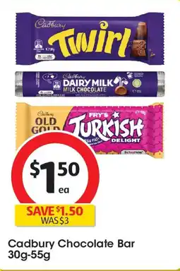 Coles Cadbury Chocolate Bar offer