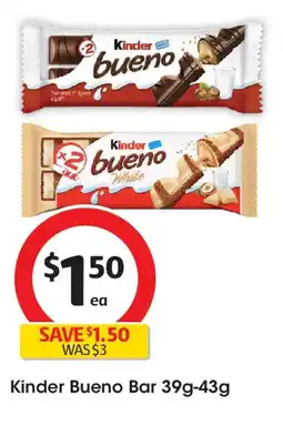 Coles Kinder Bueno Bar offer