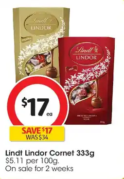 Coles Lindt Lindor Cornet offer