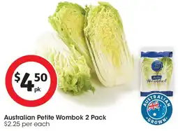 Coles Australian Petite Wombok offer