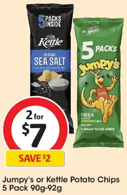 Coles Jumpy's or Kettle Potato Chips offer