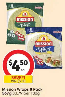 Coles Mission Wraps offer