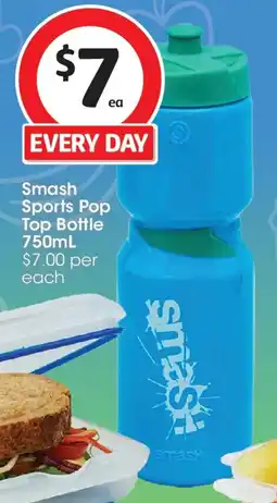 Coles Smash Sports Pop Top Bottle offer