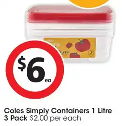 Coles Coles Simply Containers offer
