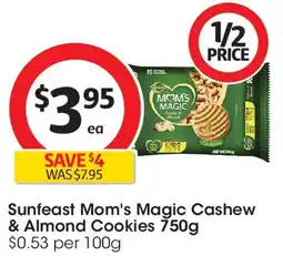 Coles Sunfeast Mom's Magic Cashew & Almond Cookies offer