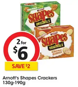 Coles Arnott's Shapes Crackers offer