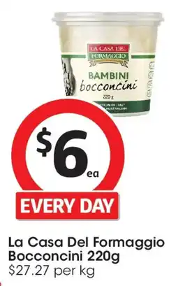 Coles La Casa Del Formaggio Bocconcini offer