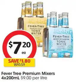 Coles Fever Tree Premium Mixers offer