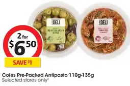 Coles Coles Pre-Packed Antipasto offer