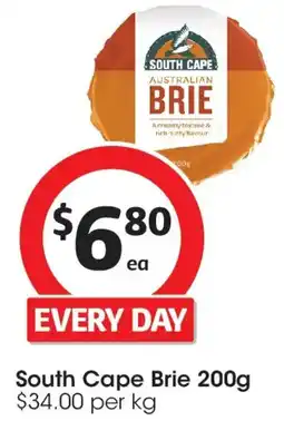 Coles South Cape Brie offer