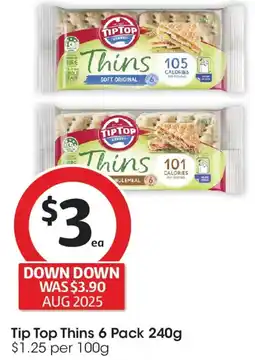 Coles Tip Top Thins offer