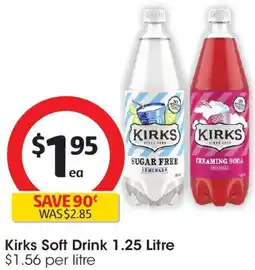 Coles Kirks Soft Drink offer