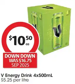 Coles V Energy Drink offer