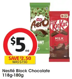 Coles Nestlé Block Chocolate offer