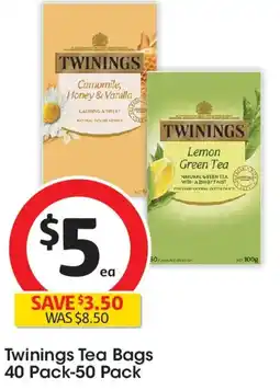 Coles Twinings Tea Bags offer