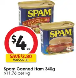 Coles Spam Canned Ham offer