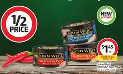 Coles John West Yellowfin Tuna offer