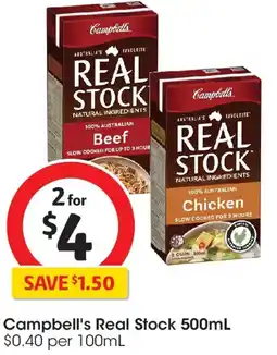 Coles Campbell's Real Stock offer