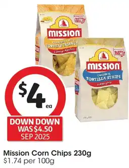 Coles Mission Corn Chips offer