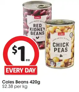 Coles Coles Beans offer